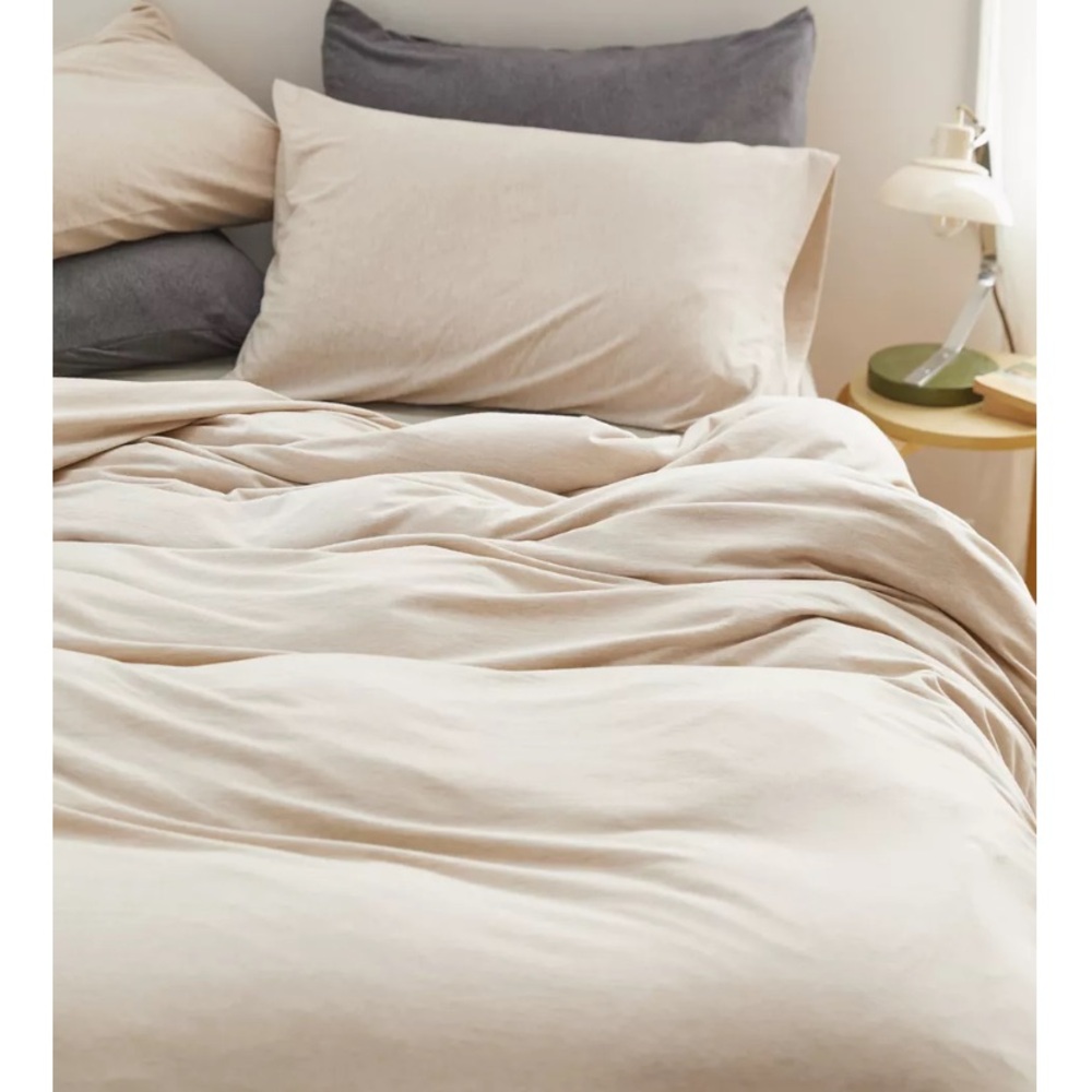 Urban Outfitters Blush color jersey fabric duvet cover king